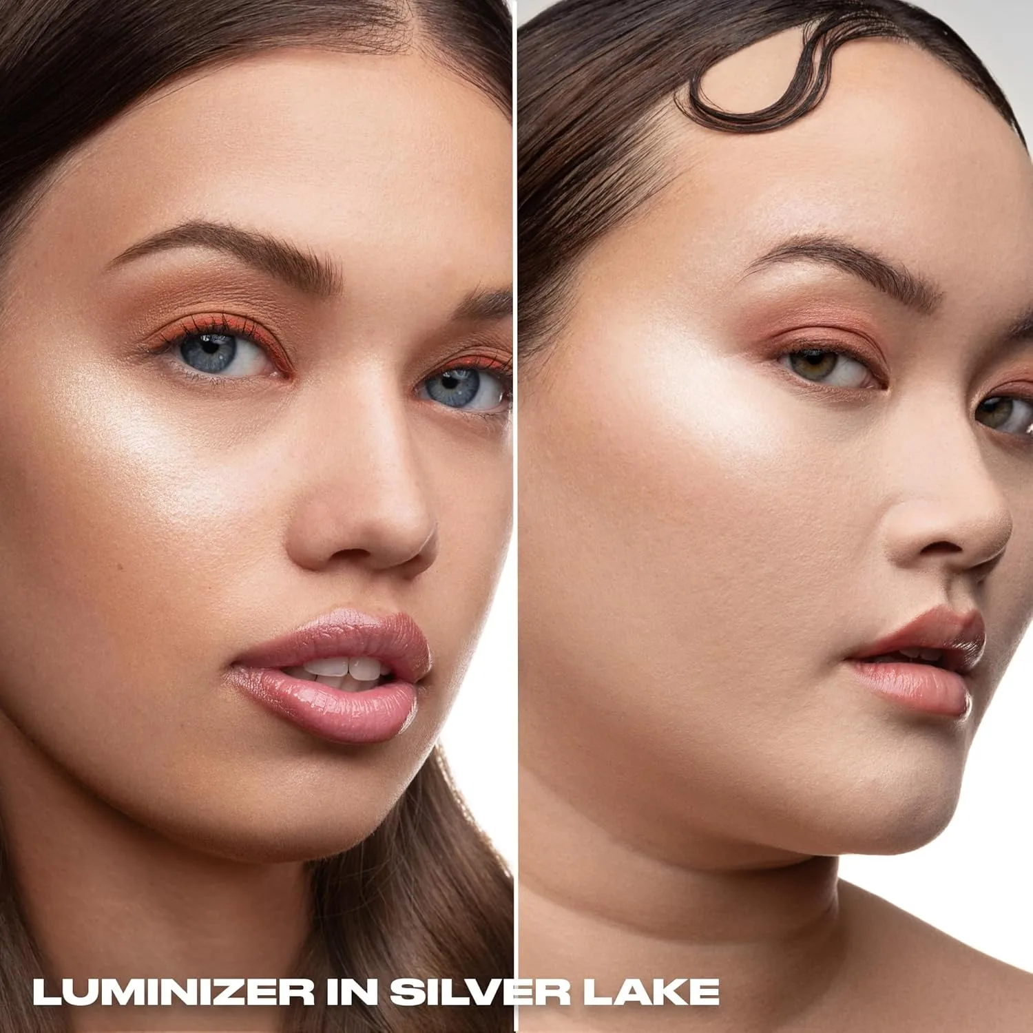 Urban Decay Face Bond Luminizer, водостойкий жидкий хайлайтер + бронзер для всего лица, глаз и тела, сияющий макияж с 3% ниацинамида, устойчивый к размазыванию и переносу - 1 жидкая унция, Silver Lake (Y2K frosted glaze) — фото 2