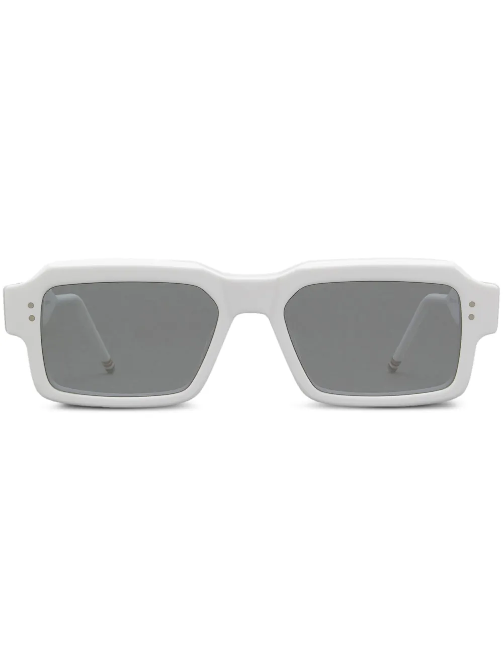 

Солнцезащитные очки в прямоугольной оправе Thom Browne Eyewear, белый
