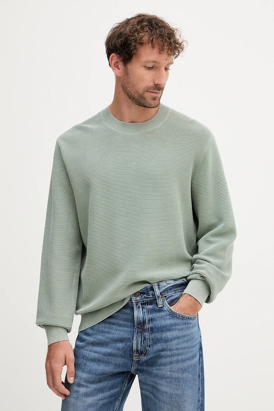 

Хлопковый свитер Armani Exchange, зеленый