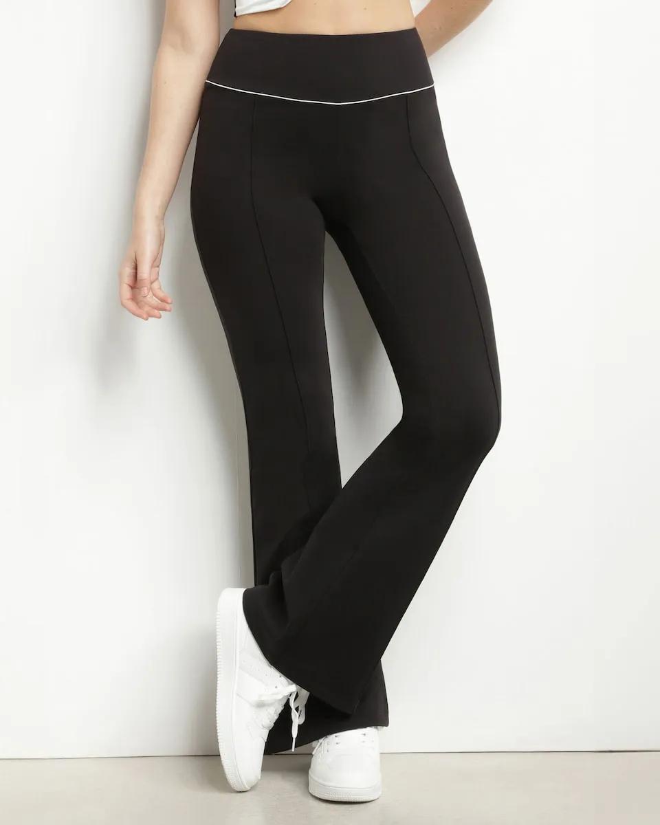 

Спортивные брюки с высокой талией клеш Dim, черный