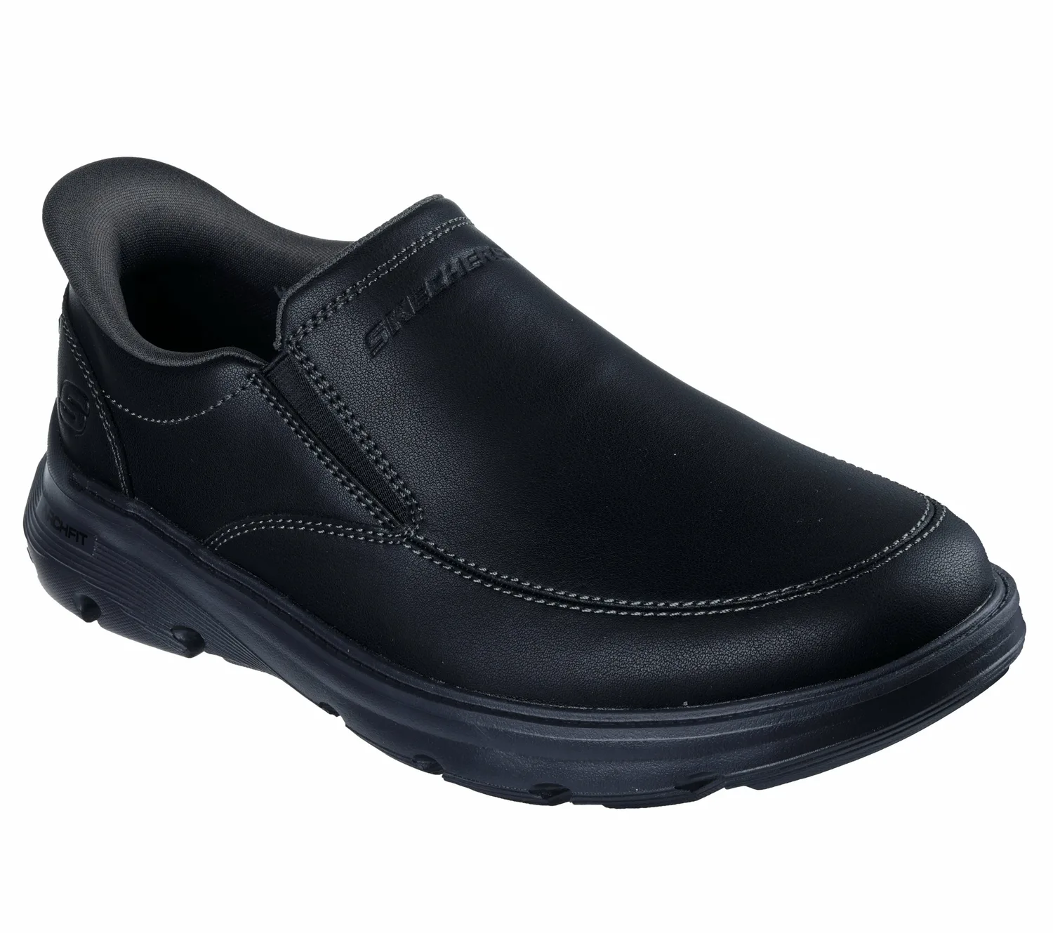 Слипоны: Arch Fit Garza - Umar, с просторным носком. Skechers, BLK