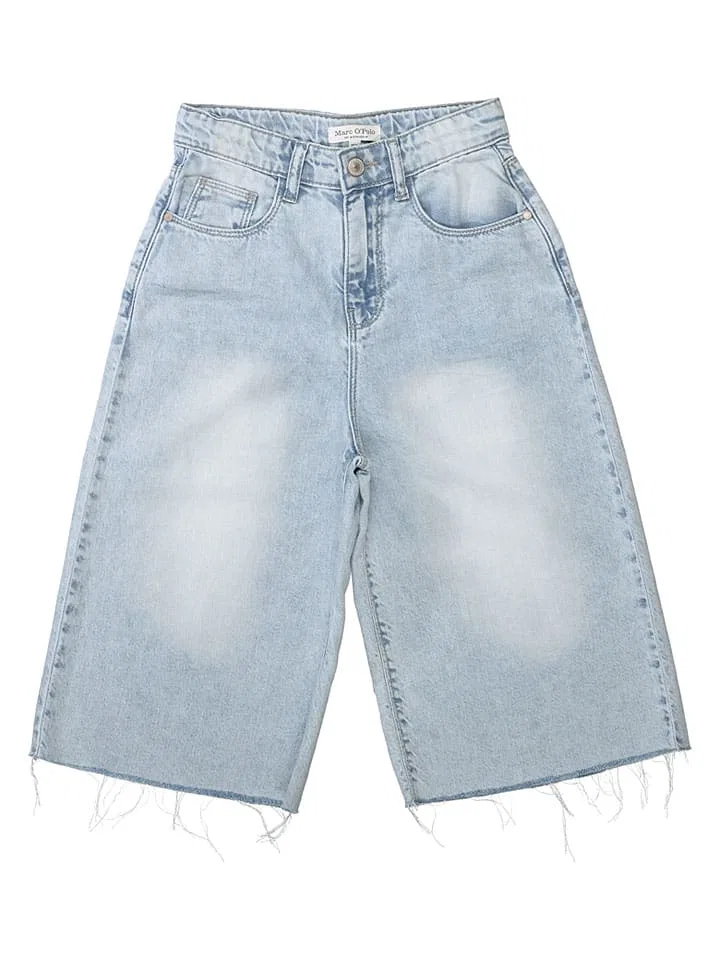 Шорты джинсовые high waist Marc O'Polo Junior, голубой