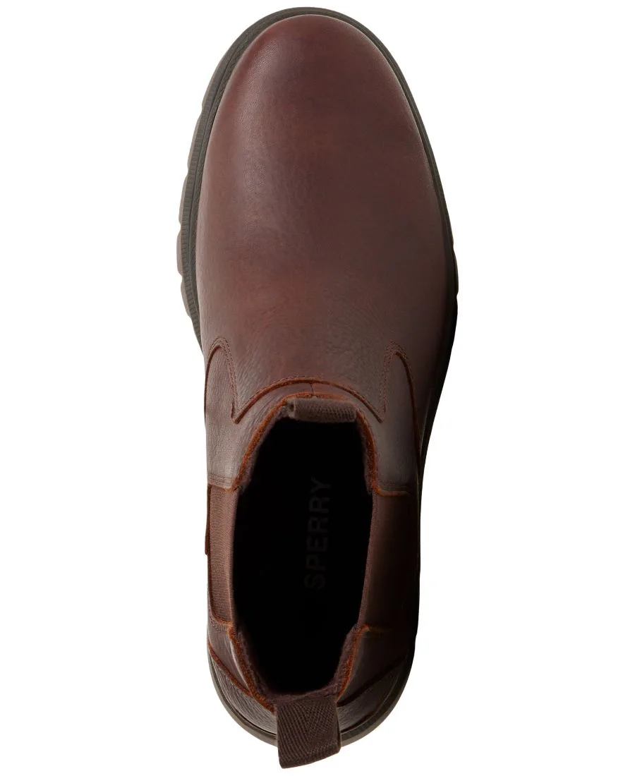 Мужские туфли без шнурков с круглым носком Sperry, коричневый — фото 4