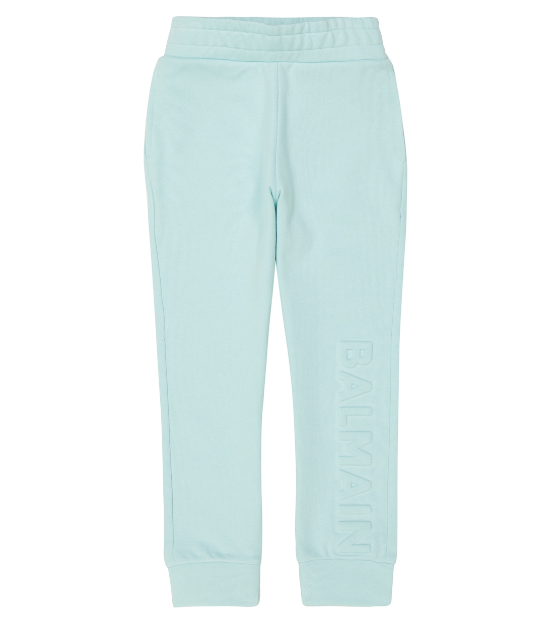 

Хлопковые спортивные штаны Balmain Kids, Celeste Cielo