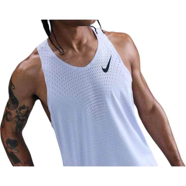 Майка беговая AeroSwift Men's Dri-FIT Adv Nike, Ghost White — фото 4