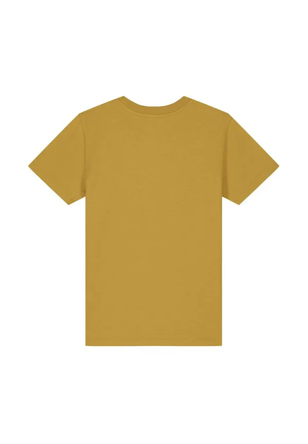 Футболка с геометрическим пейзажным принтом Watapparel, Ochre — фото 3