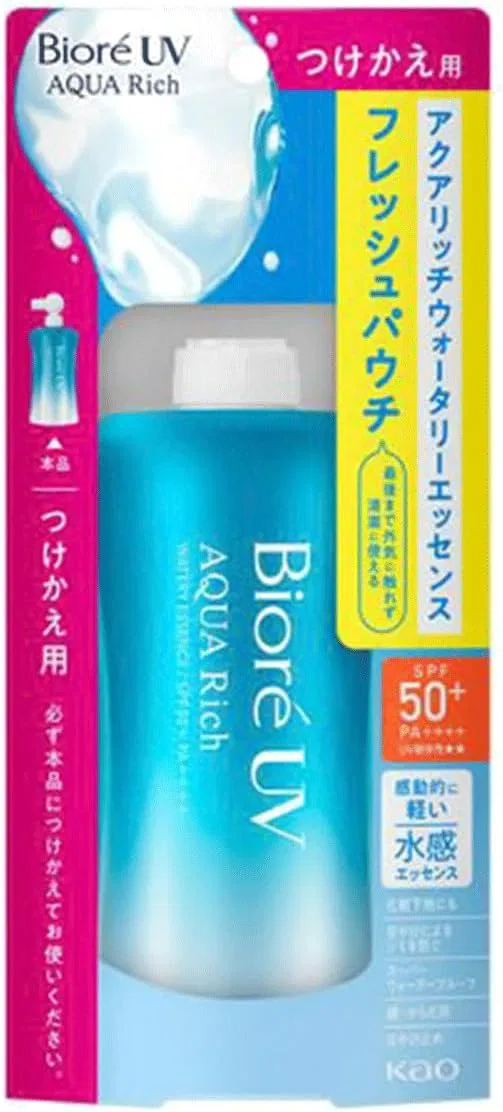 Солнцезащитный крем Biore UV Aquarich Watery Essence Fresh Pouches Refill, 120 г