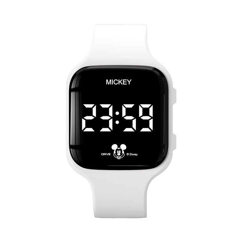 

Disney Часы Collection Electronic Movement Silicone Strap Watch Unisex Black Dial
