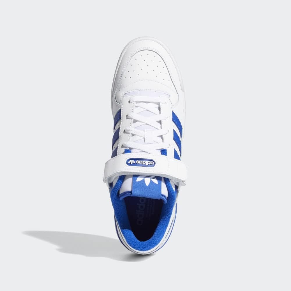 Мужские кроссовки Adidas Forum Low, белый/синий — фото 4