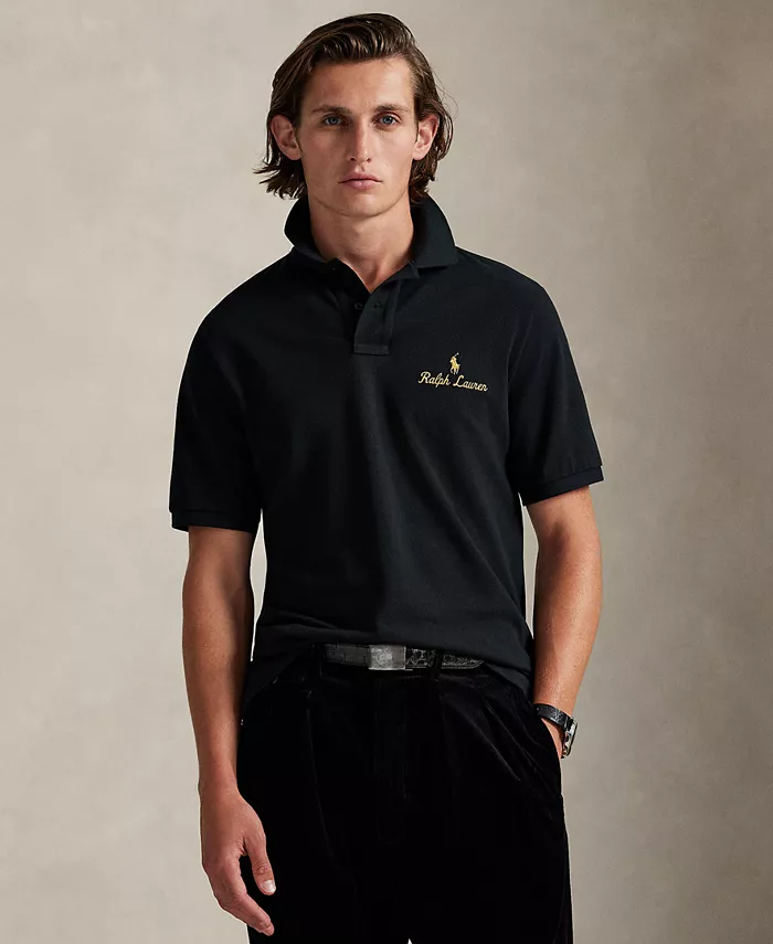 

Мужская поло классического кроя Polo Ralph Lauren, черный