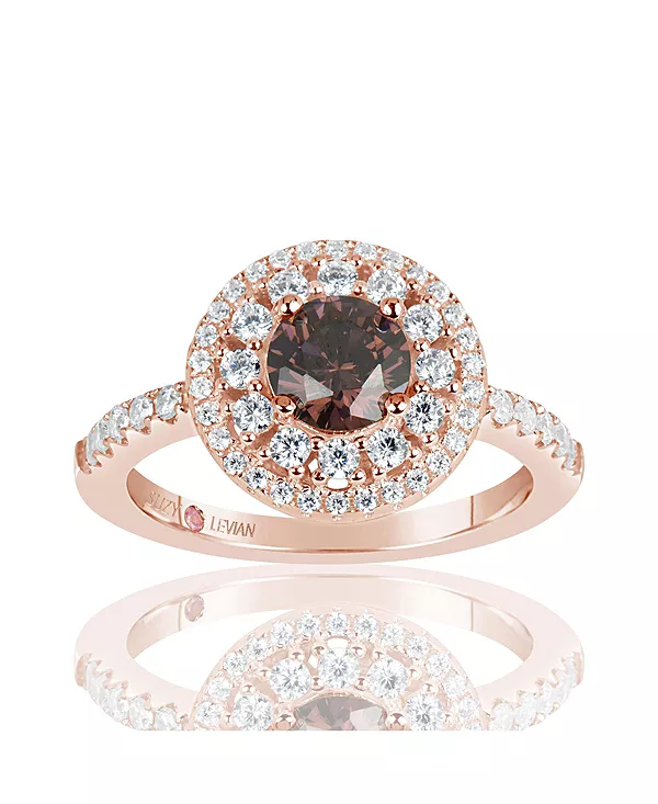 

Кольцо Suzy Levian из стерлингового серебра с кубическим цирконием Suzy Levian New York, brown