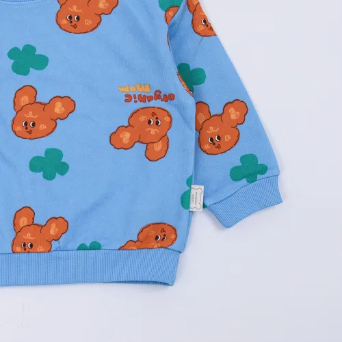 Детский костюм Choco Poodle Toddler Long Soy Jersey ORGANICMOM, белый — фото 4