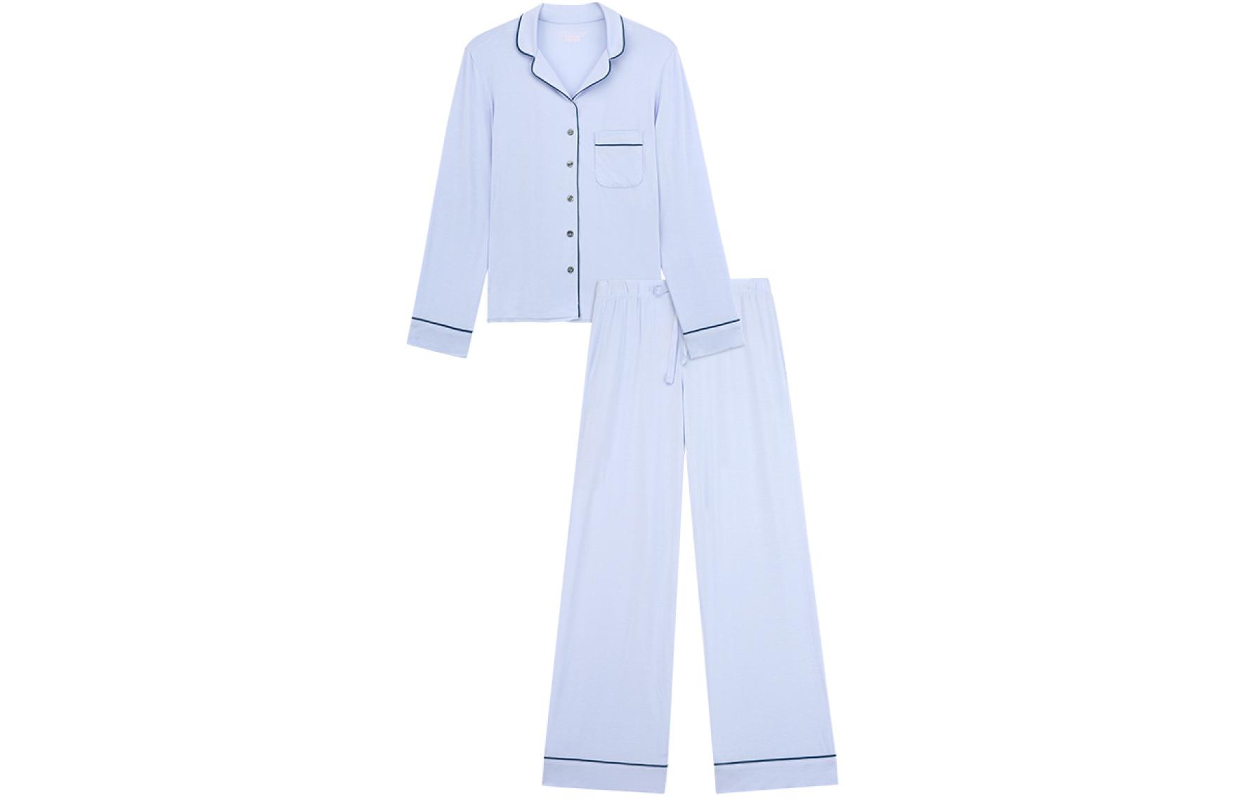 

Комплект пижамы Modal Long/Синий Полумесяц Женская Синяя Фиолетовая Victoria's Secret