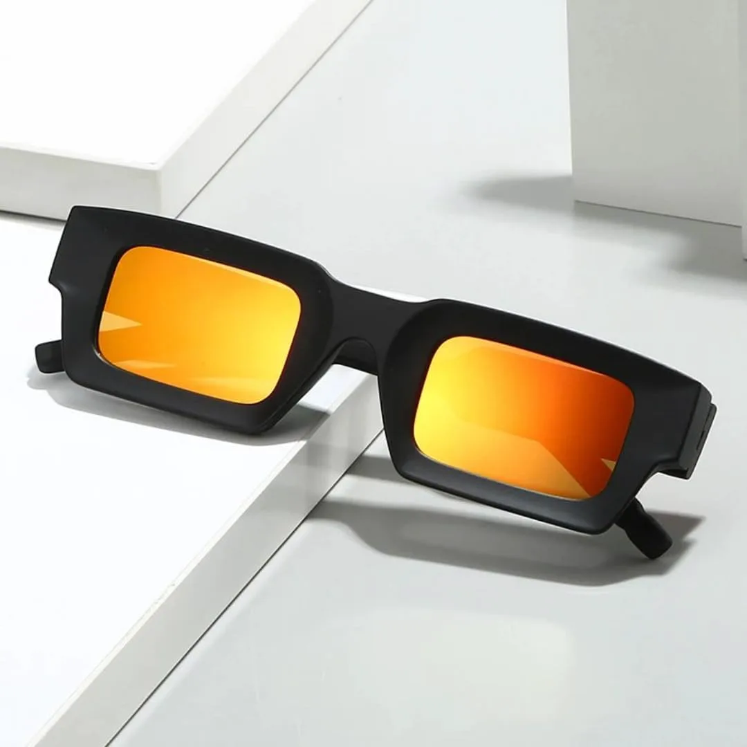 

Ретро-солнцезащитные очки для женщин и мужчин, модные, для активного отдыха, с градиентным затемнением, защита от УФ-излучения UV400 TVTBBVV, Black Red Mirror