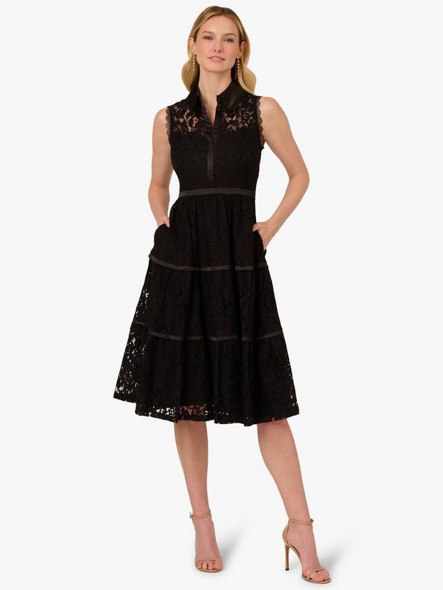 

Кружевное миди-платье-рубашка из хлопковой смеси Adrianna Papell