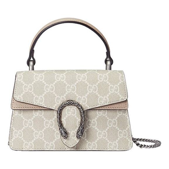 

Сумка dionysus mini top handle bag 'being white' Gucci, бежевый