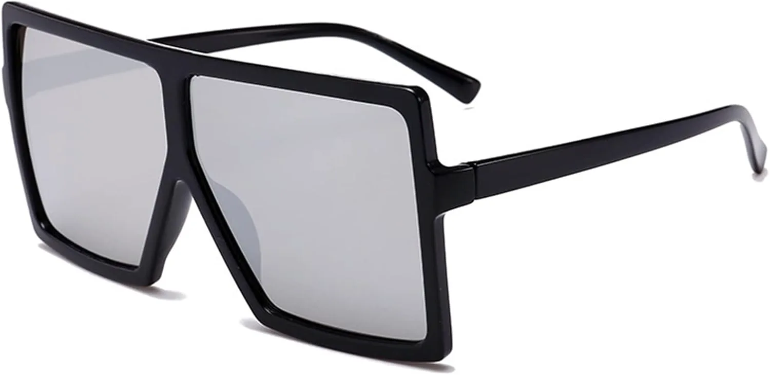 

Модные солнцезащитные очки в крупной оправе для мужчин и женщин, в стиле ретро, ​​квадратные, для отдыха и пляжа (Цвет: G, Размер: Средний) MTZJH, One Color