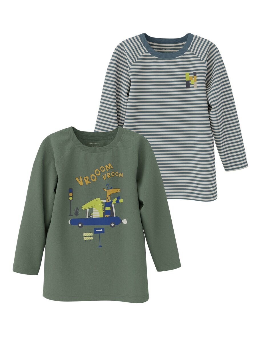 

Футболка NAME IT LIVANNO, цвет Kiwi/Dark green/Off white