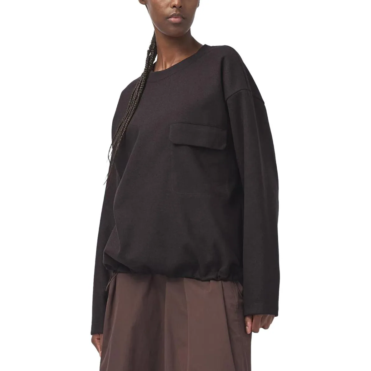 UNIQLO U Collection Свитшот Women's Dark Umber Crew Neck Moderate — фото 3