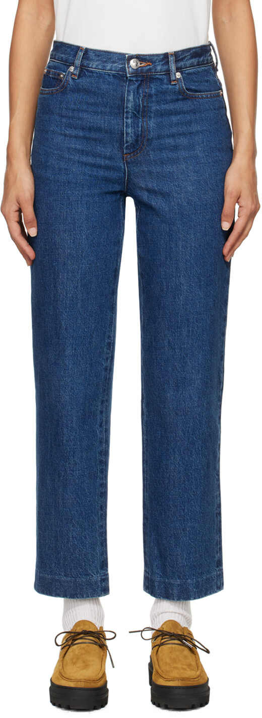 

Синие новые джинсы Sailor A.P.C., Washed indigo