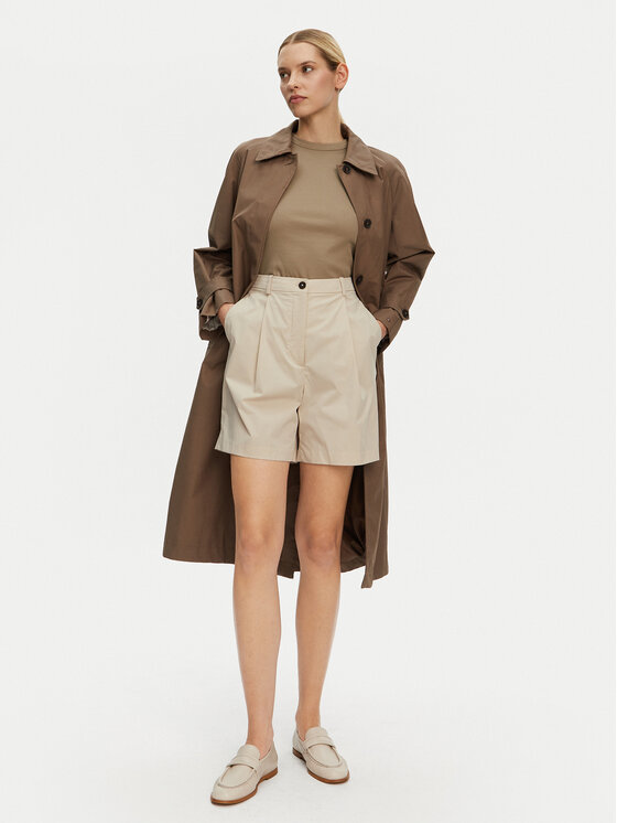 Шорты-Бермуды свободного кроя WW0WW44764 Tommy Hilfiger, бежевый — фото 2