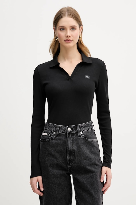 

Лонгслив Calvin Klein Jeans, черный