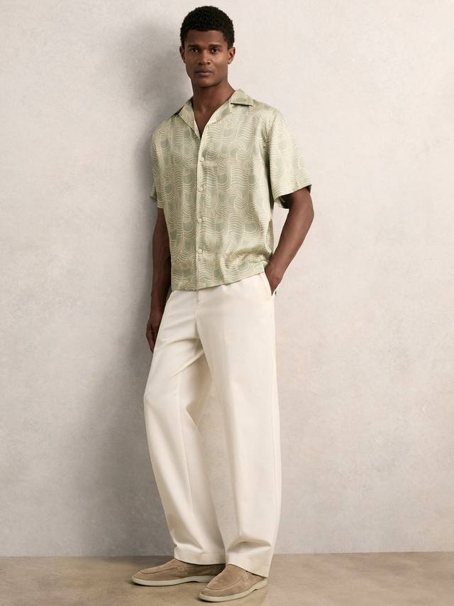 

Футболка Regular Fit с абстрактным принтом Reiss, Sage Green