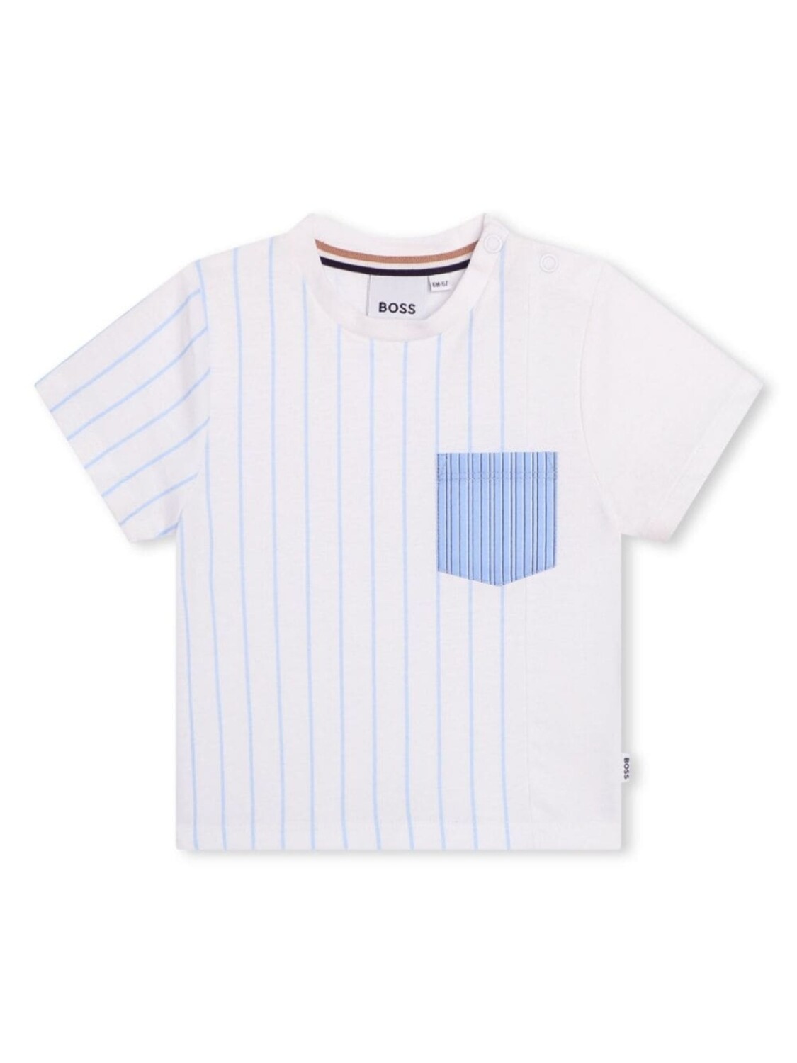 

BOSS Kidswear футболка в полоску, белый