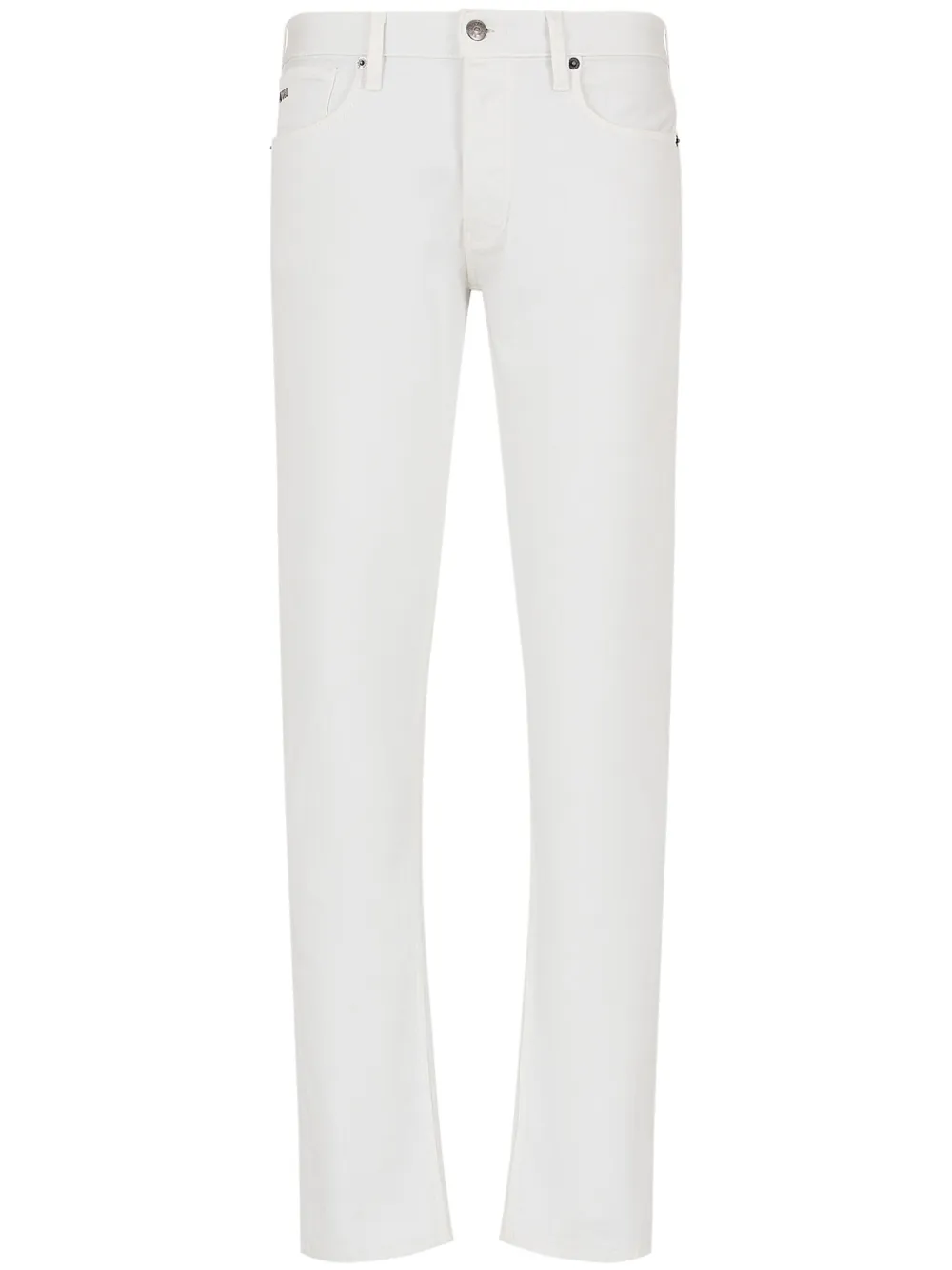

Узкие джинсы J75 с заниженной талией EMPORIO ARMANI, белый