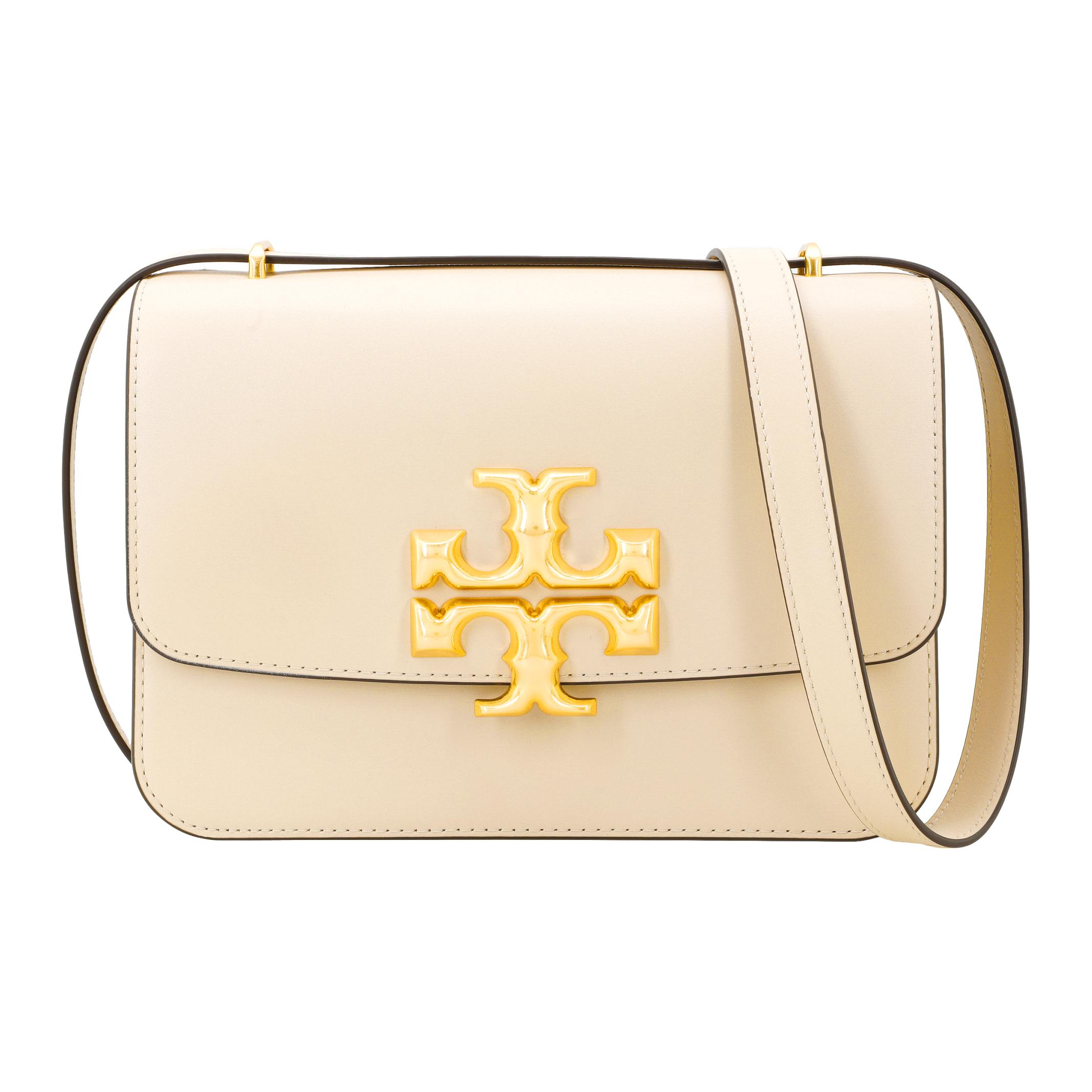 

TORY BURCH Сумка через плечо Eleanor из кожи, женская, кремово-белая