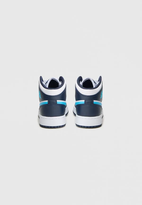 Кроссовки air jordan 1 mid унисекс Jordan, Obsidian/Powder Blue/White — фото 3