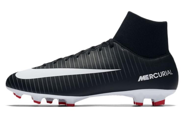 

Футбольные бутсы Mercurial Victory мужские высокие черные/белые/красные Nike