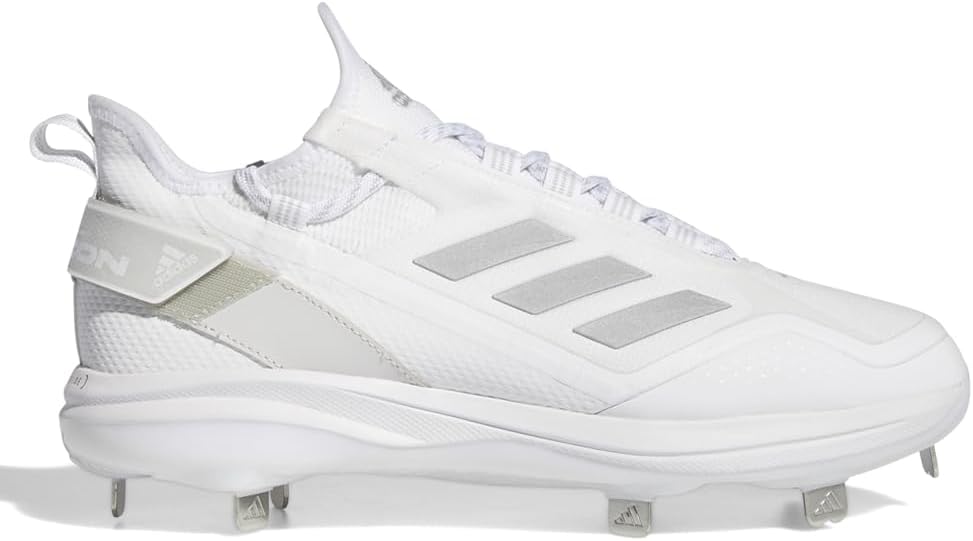Бейсбольные бутсы Adidas Men's Icon 7 Boost, белый/металлик — фото 2