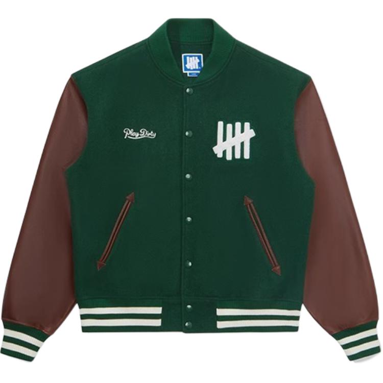 

UNDEFEATED Бейсбольная куртка мужская, Ink Pine Green