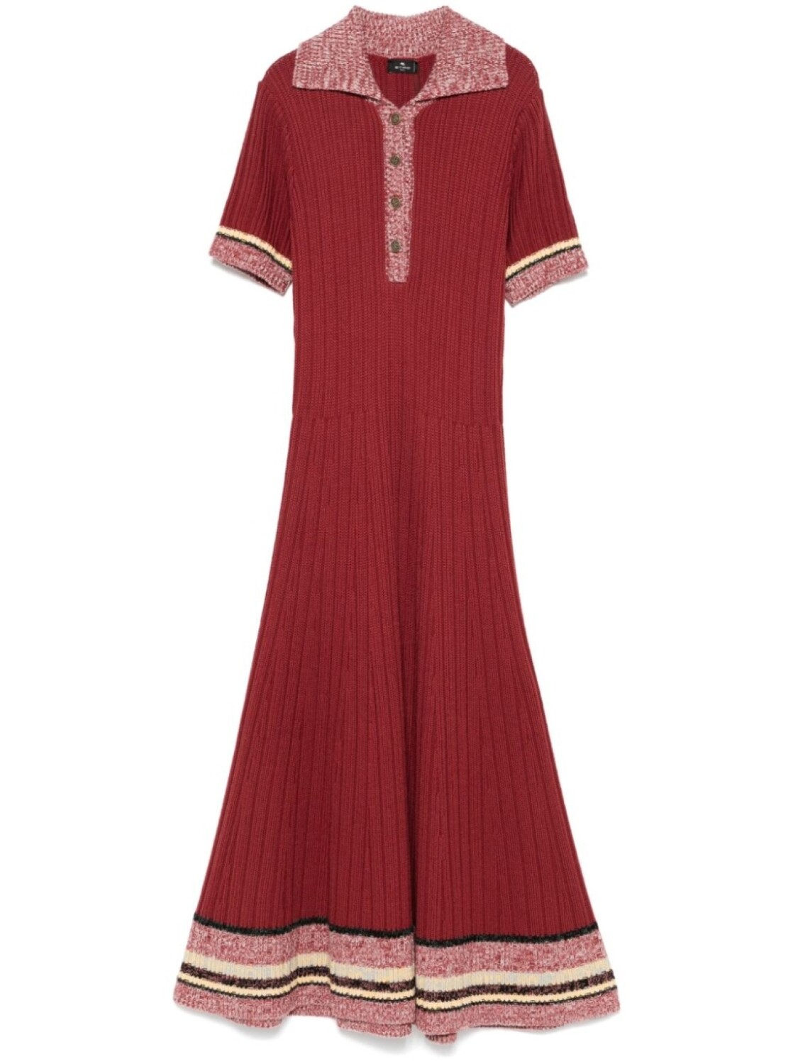 

Платье миди в рубчик ETRO, красный
