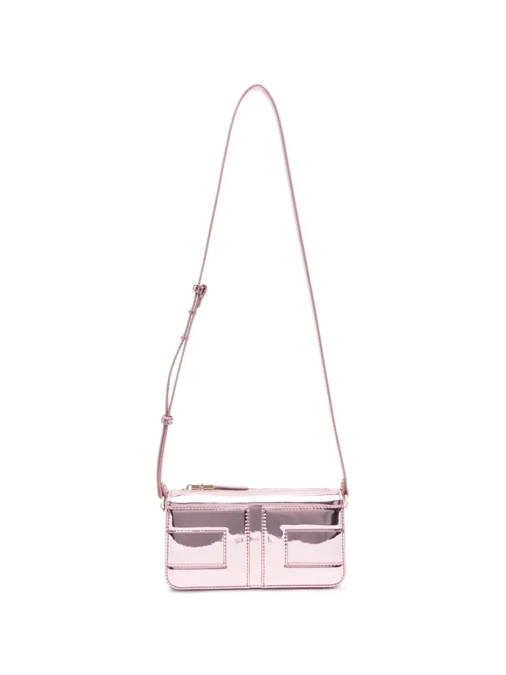 Сумка на плечо с застежкой на молнии Elisabetta Franchi Kids, розовый