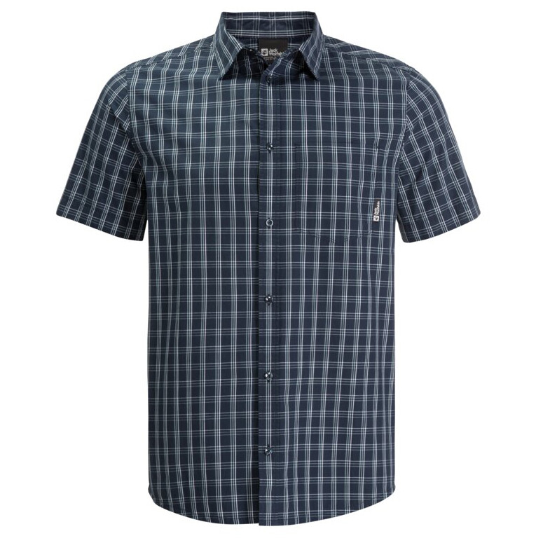 

Рубашка Jack Wolfskin Hot Springs Shirt, цвет Night Blue Checks