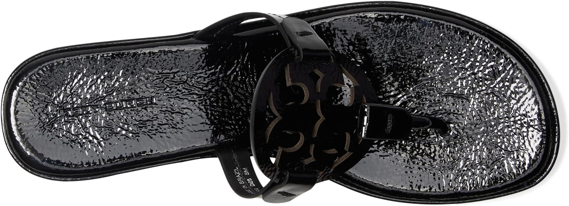 Сандалии Tory Burch Miller Wedge 25Mm, цвет Perfect Black Patent — фото 2