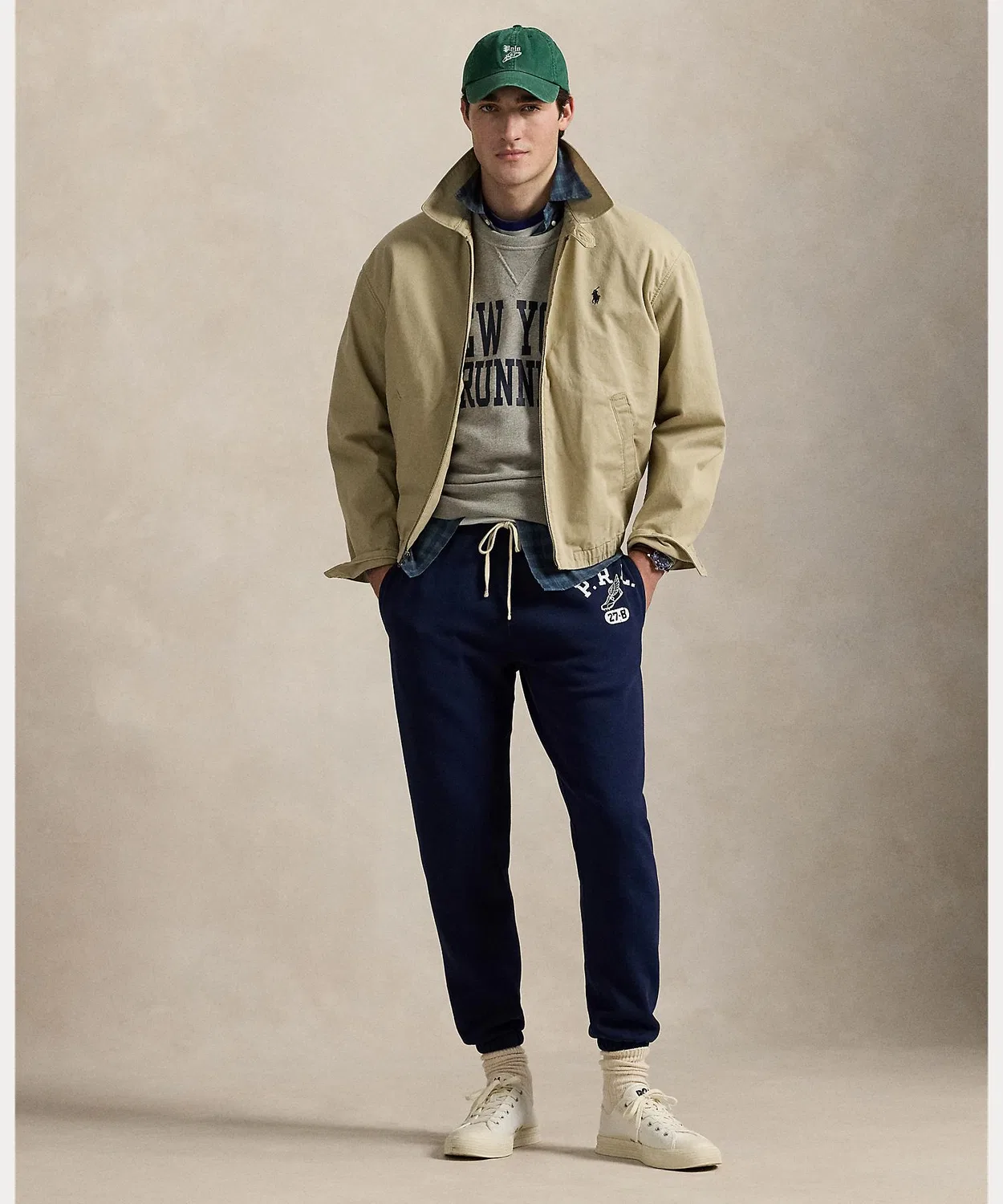 Куртка большая Polo Ralph Lauren из хлопкового твила, оверсайз, коричневая — фото 3