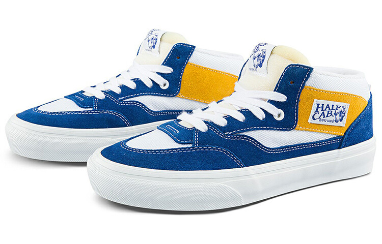 Кроссовки Vans Skate Half 'Blue White Yellow' — фото 3