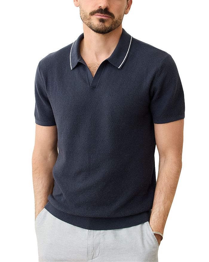 

Грейсон Свитер с коротким рукавом Regular Fit Marine Layer, синий