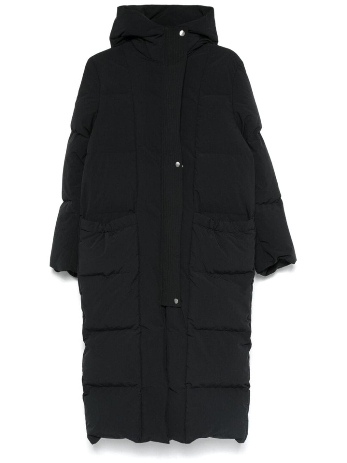 

Стеганое пуховое пальто Jil Sander, черный
