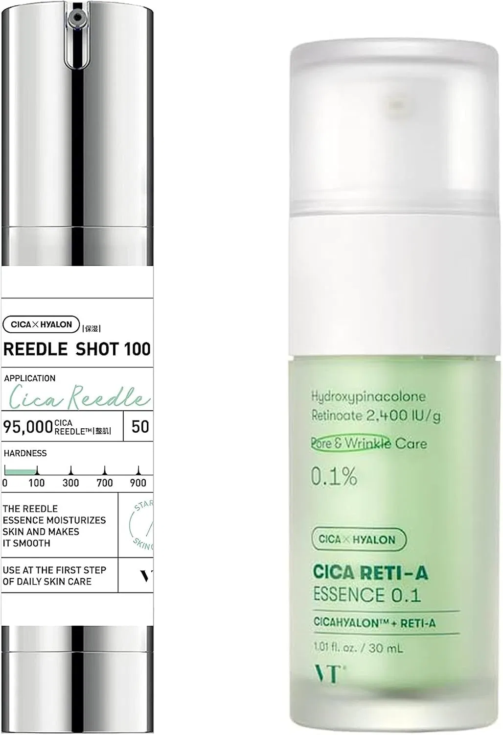 Набор для ухода за кожей CICA Lead Shot 100 + Retinol A Essence 0.1 VT COSMETICS