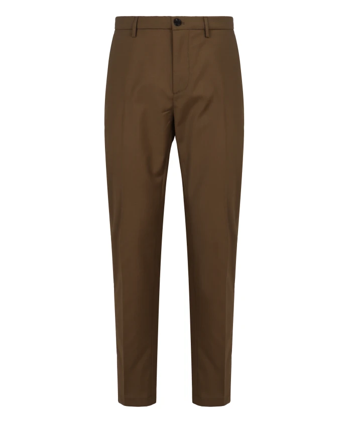 

Брюки чинос с карманами и шерстяной отделкой Department Five, зеленый