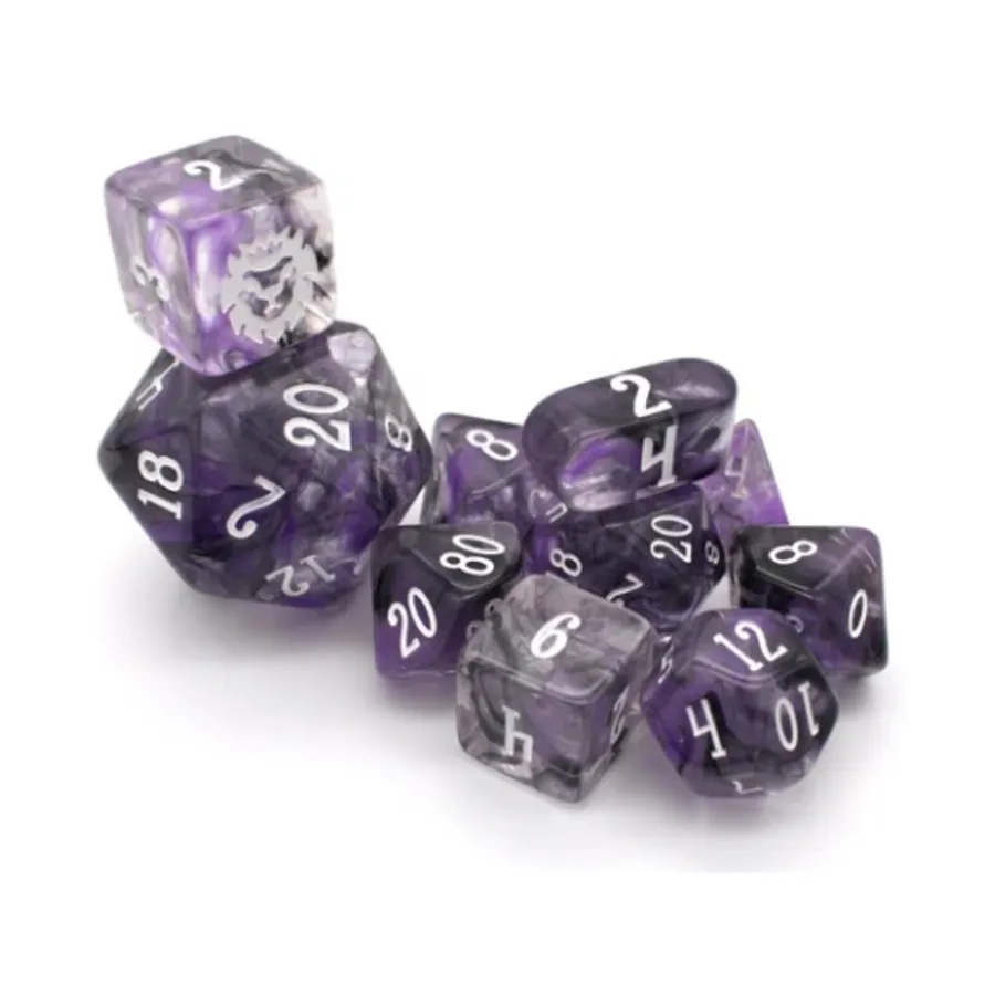 

Поликомплект Night Mom с белым (10), Acrylic Dice (Dice Envy)