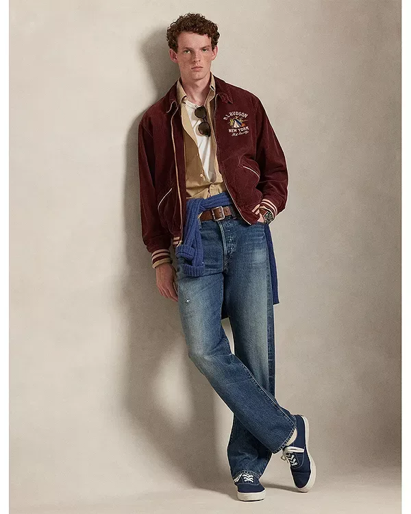 Прямые джинсы Heritage с потертостями, синего цвета. Polo Ralph Lauren, Blue — фото 2