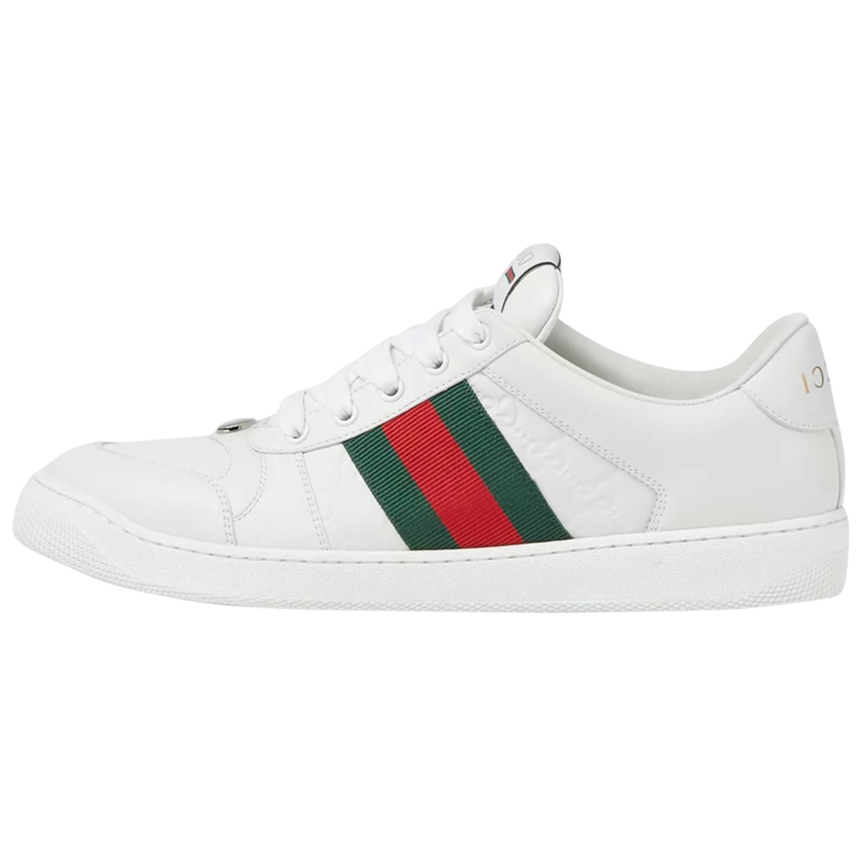 

GUCCI Кроссовки Screener Distressed Shoes для скейтбординга, мужские, белые, зеленые