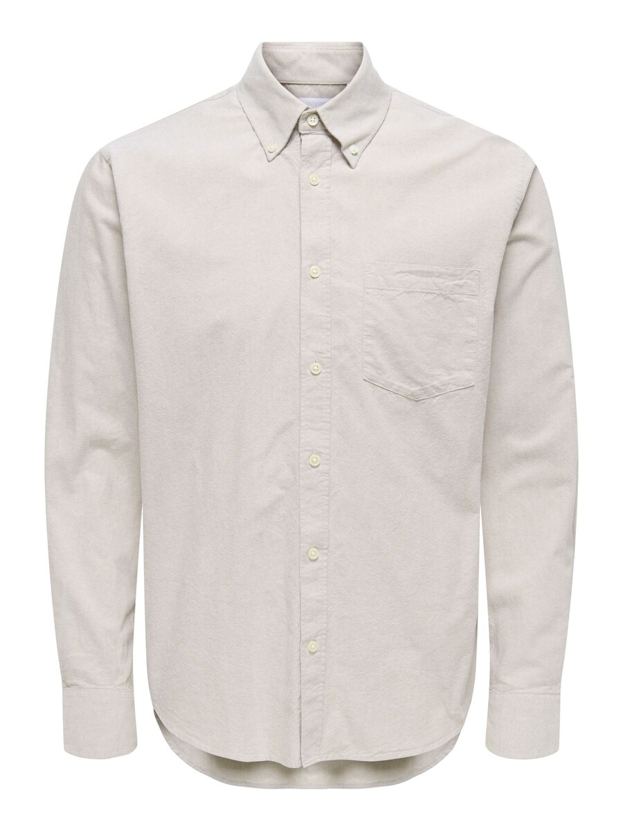 

Рубашка на пуговицах классического кроя Only & Sons, серый