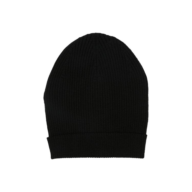 

Шапка Rick Owens Ribbed Beanie, черный