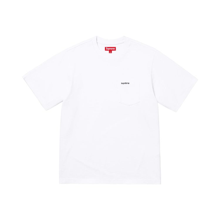 

Футболка Supreme с коротким рукавом и карманом, белый
